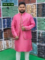 Winter Special: Premium Soft Katan Panjabi with Matching Koti Set - Image 2
