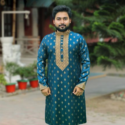 Sea Green Color Panjabi – 233